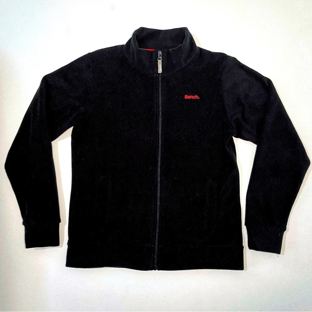 Bench full-zip fleece jacket, black, size 13/14